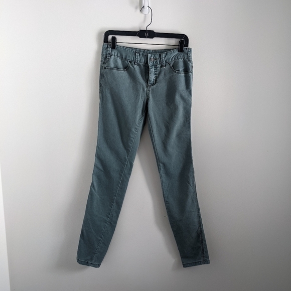 𝅺RARE Free People Light Aqua Skinny Jeans 27 - Picture 9 of 10